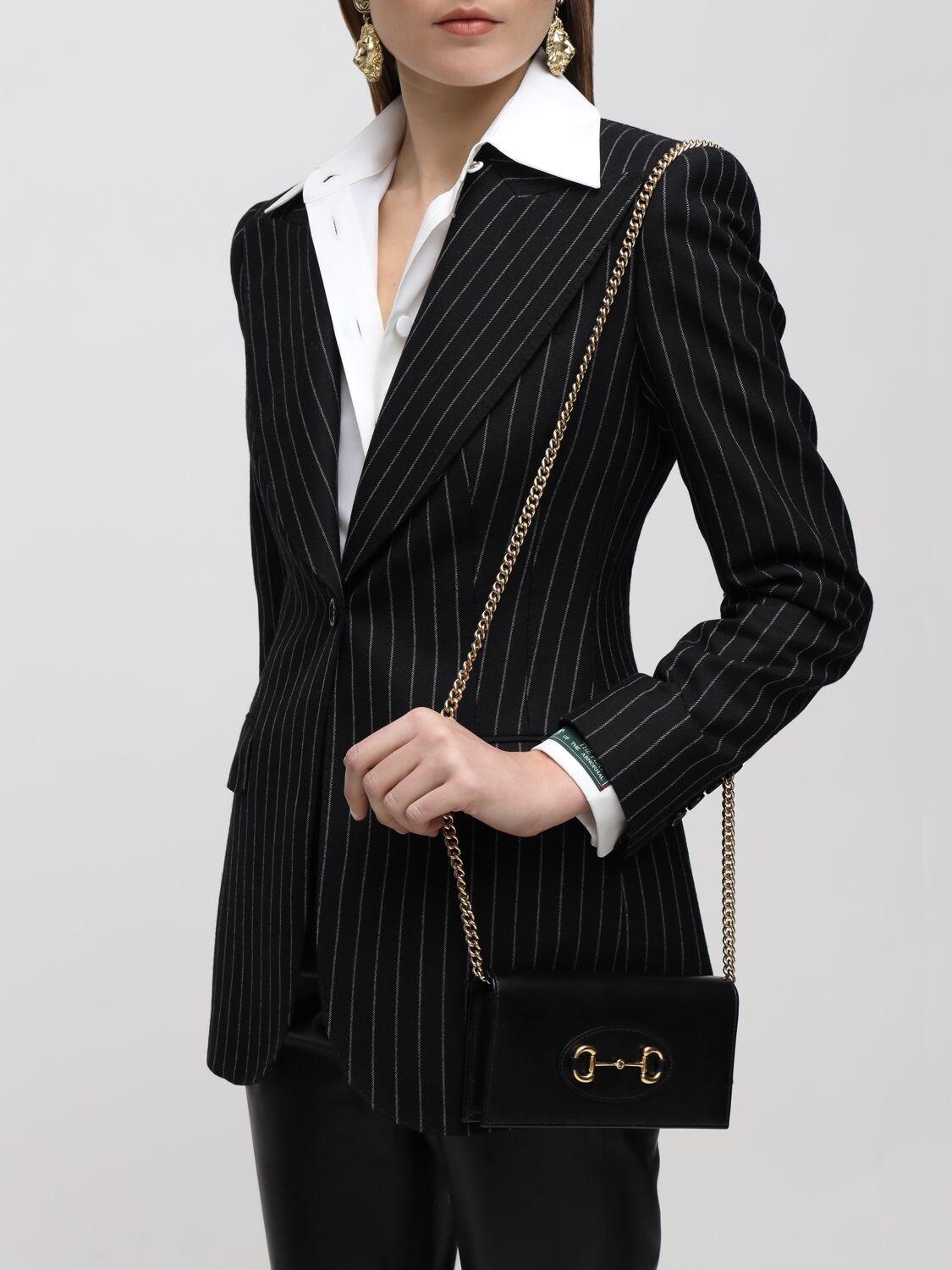 gucci 1955 horsebit wallet with chain