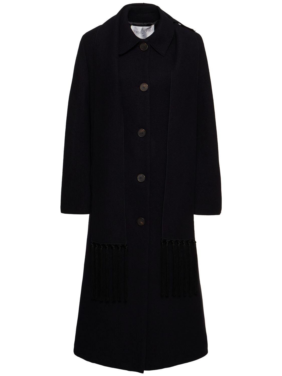 Marni レディース ブルー フェルトコート コート
