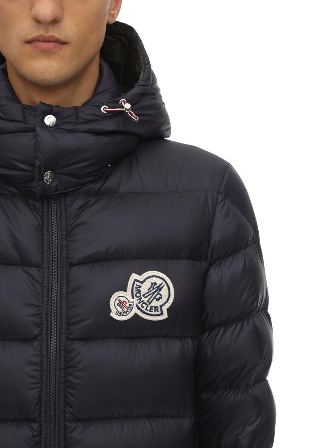 Moncler Synthetic Bramant Down Jacket W/ Logo Patch in Navy (Blue) for ...