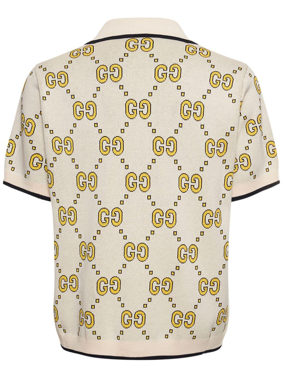 Gucci Maxi GG Monogram Polo Shirt - Farfetch