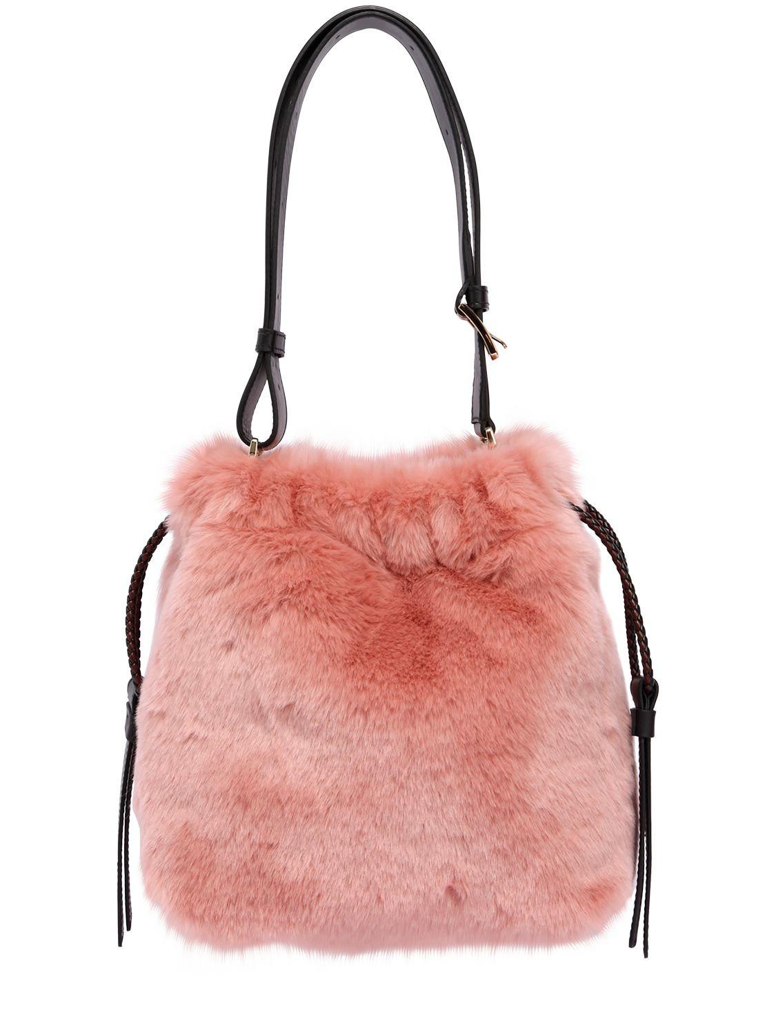 furla faux fur bag