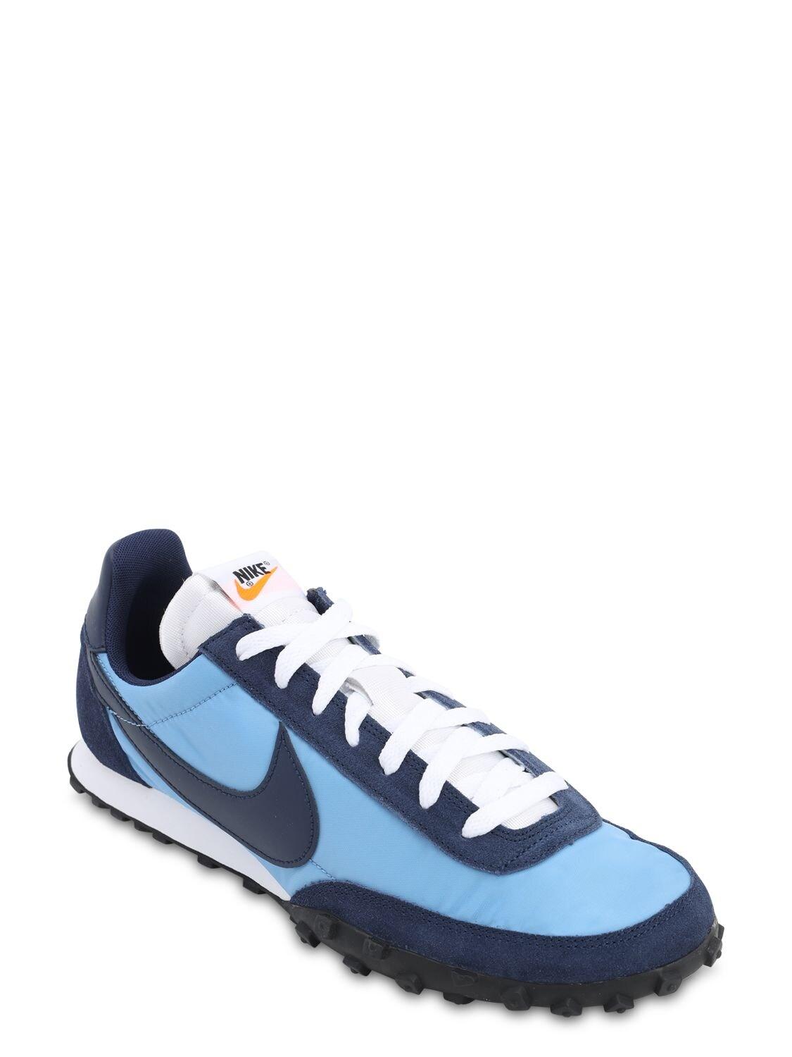 nike blue waffle trainer