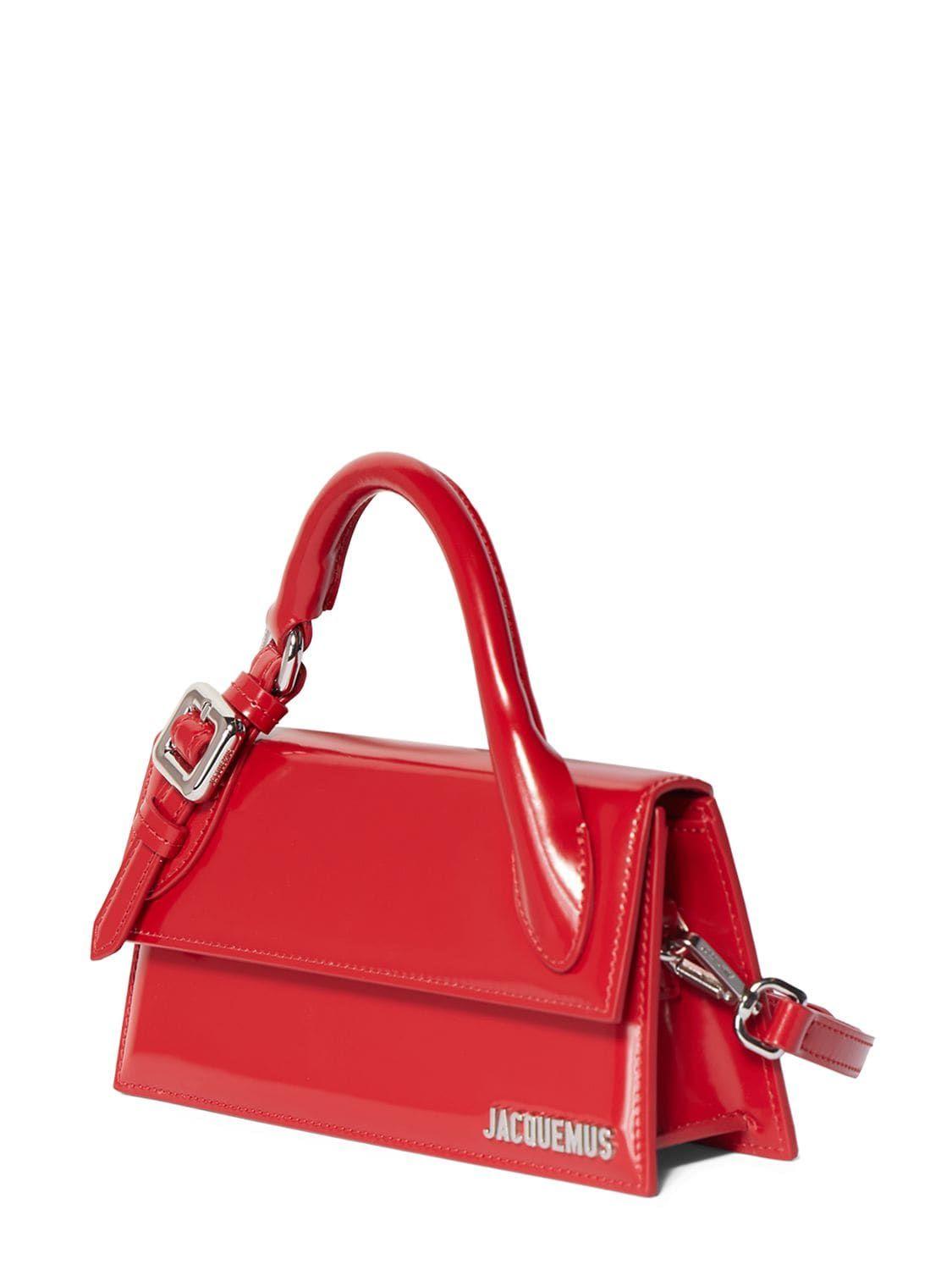 Jacquemus Red Le Chouchou 'Le Chiquito Moyen Boucle' Bag