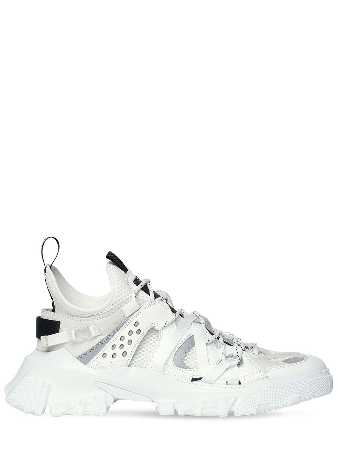 McQ Descender Leather & Fabric Sneakers in White - Lyst