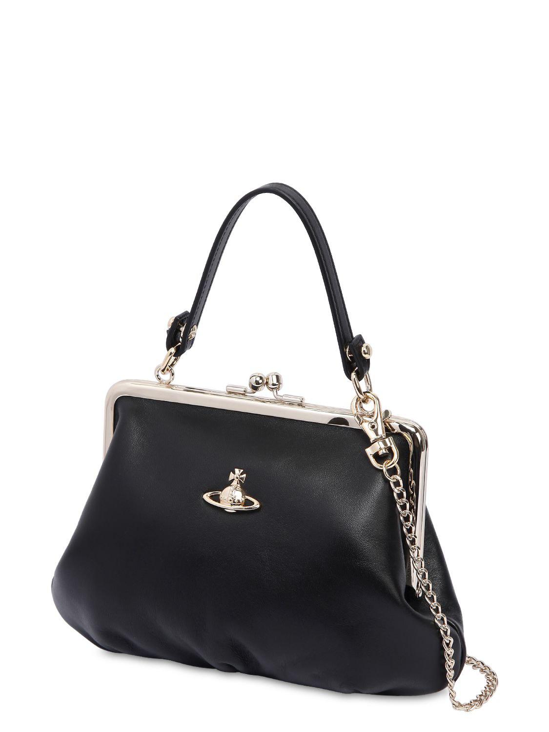 Vivienne Westwood Nappa Leather Shoulder Bag in Black - Lyst