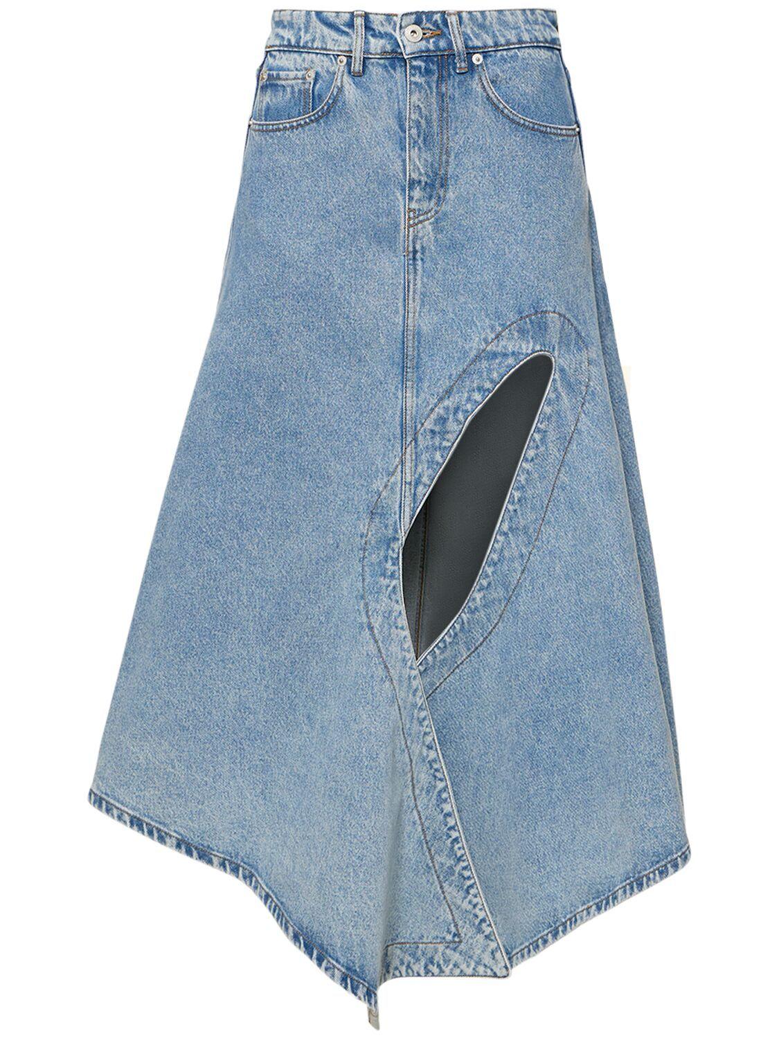 ワンピース Y PROJECT Women Mid Skirts 104DR006 BLUE Y. Project Mid-length skirts for Women | Online Sale up to