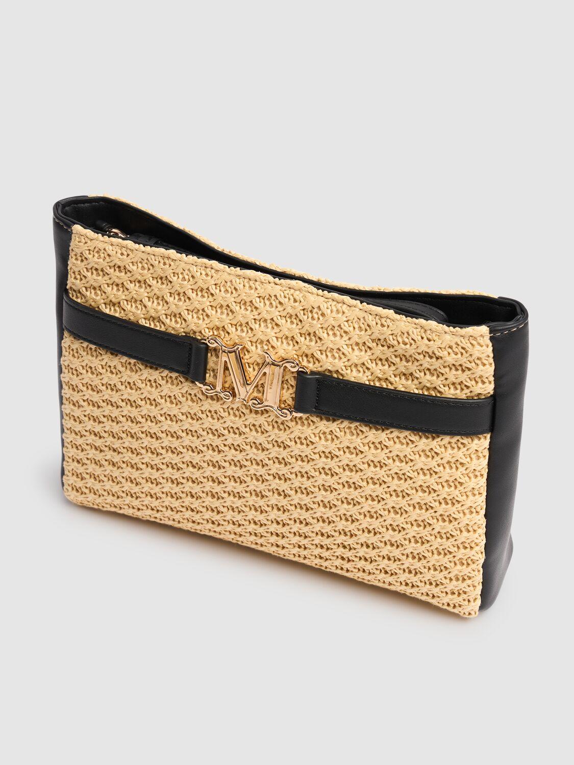 Max Mara Rienza Beach ラフィア風 クラッチバッグ Max Mara Rienza Beach ラフィア風 クラッチバッグ (Max Mara