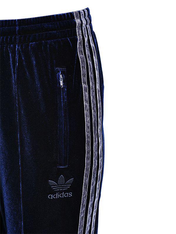 adidas originals velvet track pants