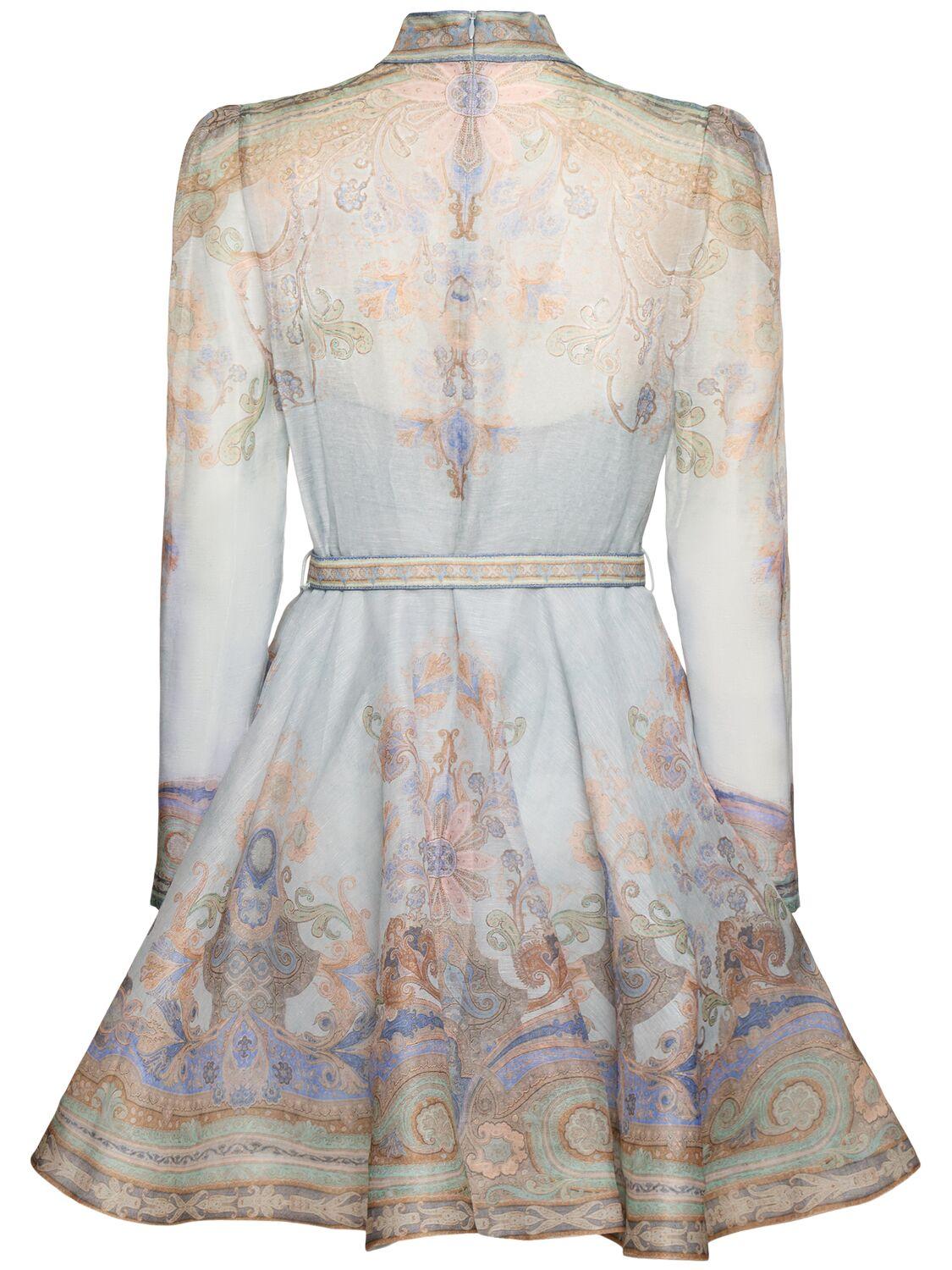 Zimmermann レディース グレー Eden リネン&シルクオーガンザ Zimmermann レディース グレー Eden リネン&シルクオーガンザ