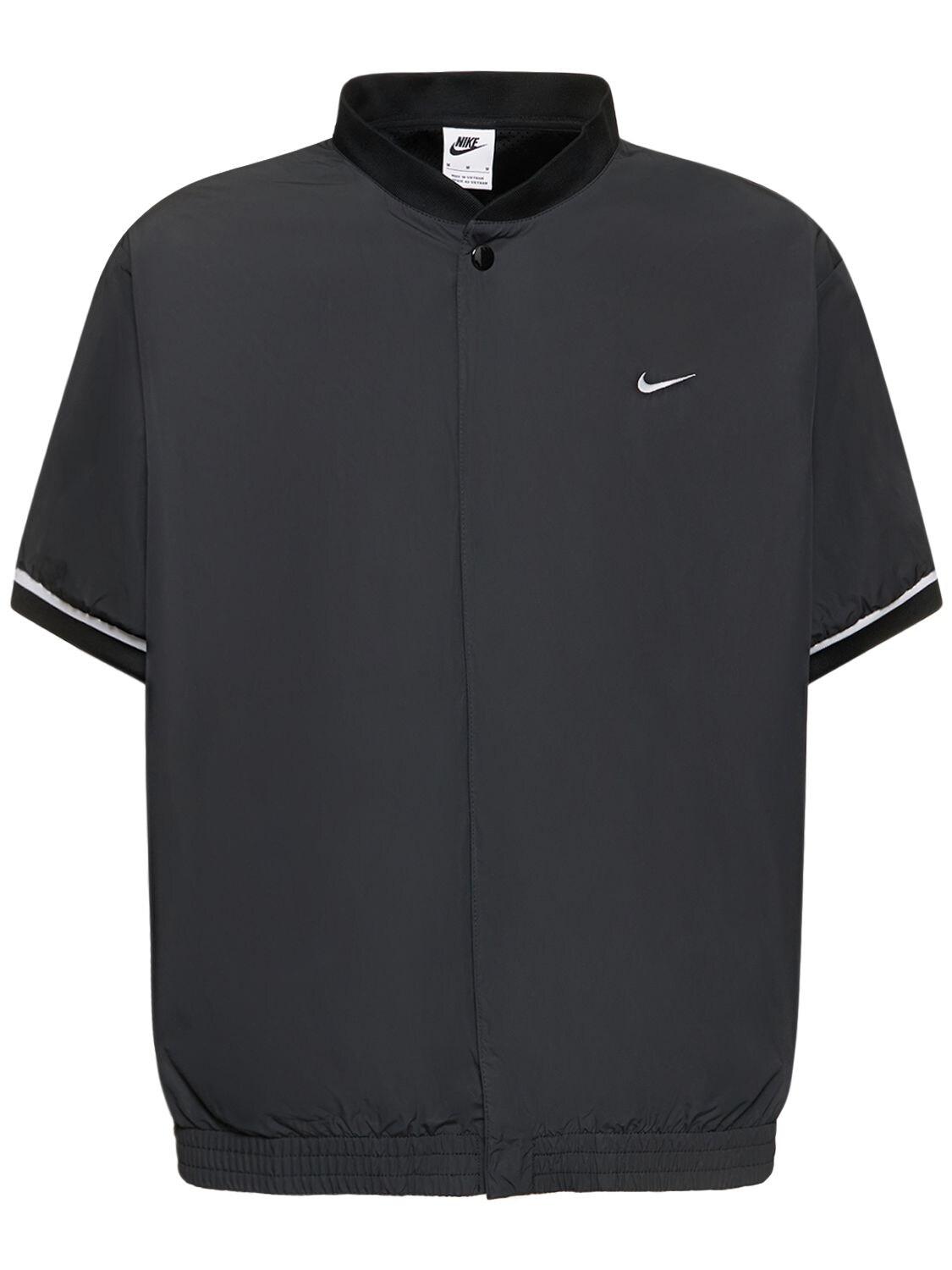 Nike Dri-fit Tech Warm-up Shirt in Black for Men | Lyst UK