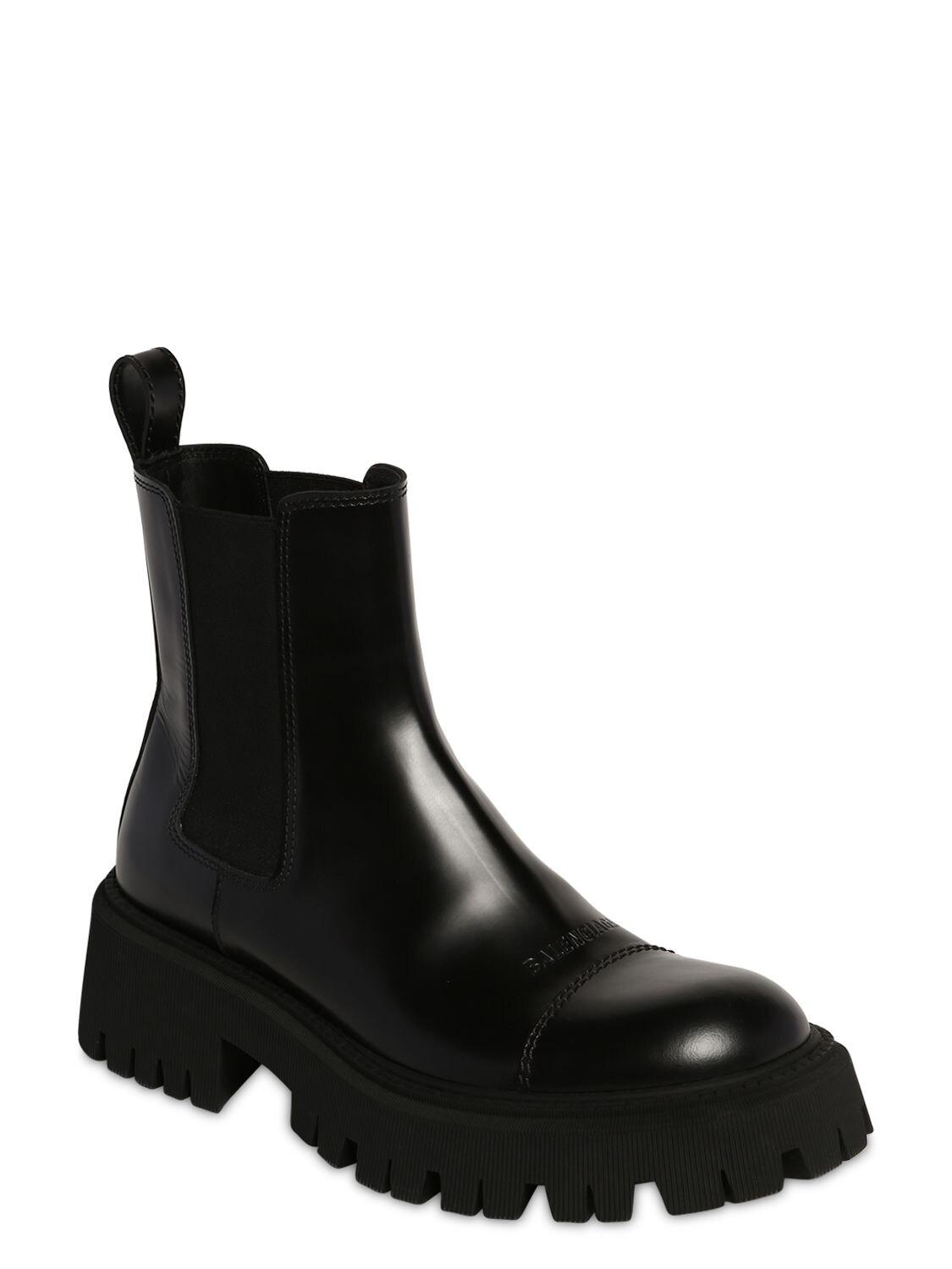 balenciaga tractor boot
