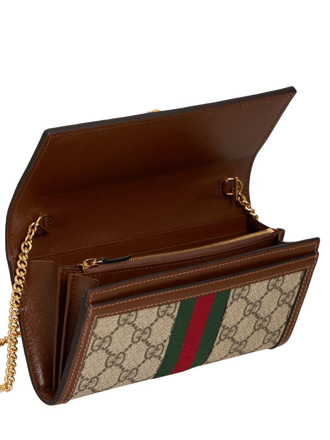 Gucci Jackie 1961 Gg Supreme Chain Wallet | Lyst