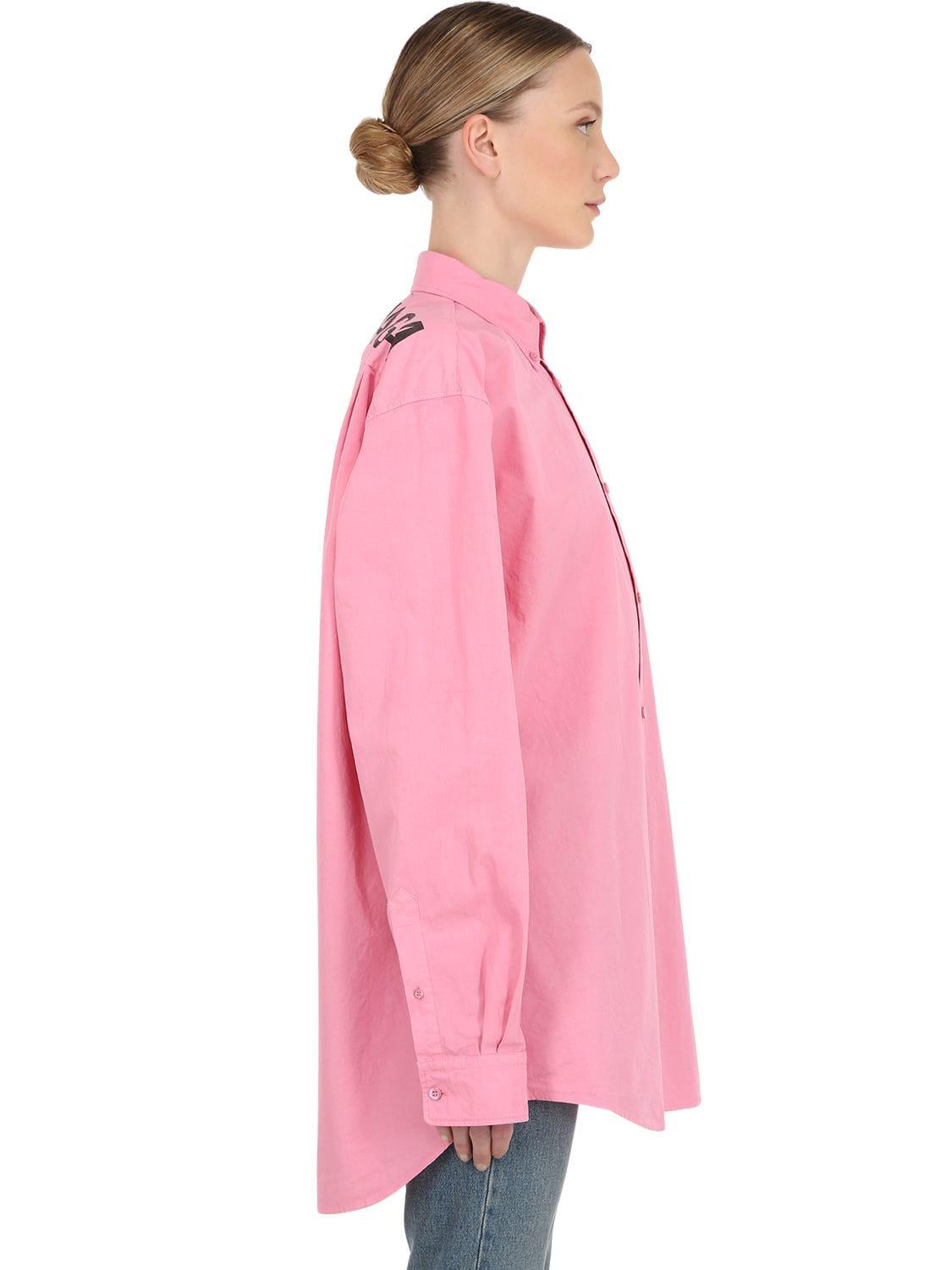 balenciaga poplin shirt