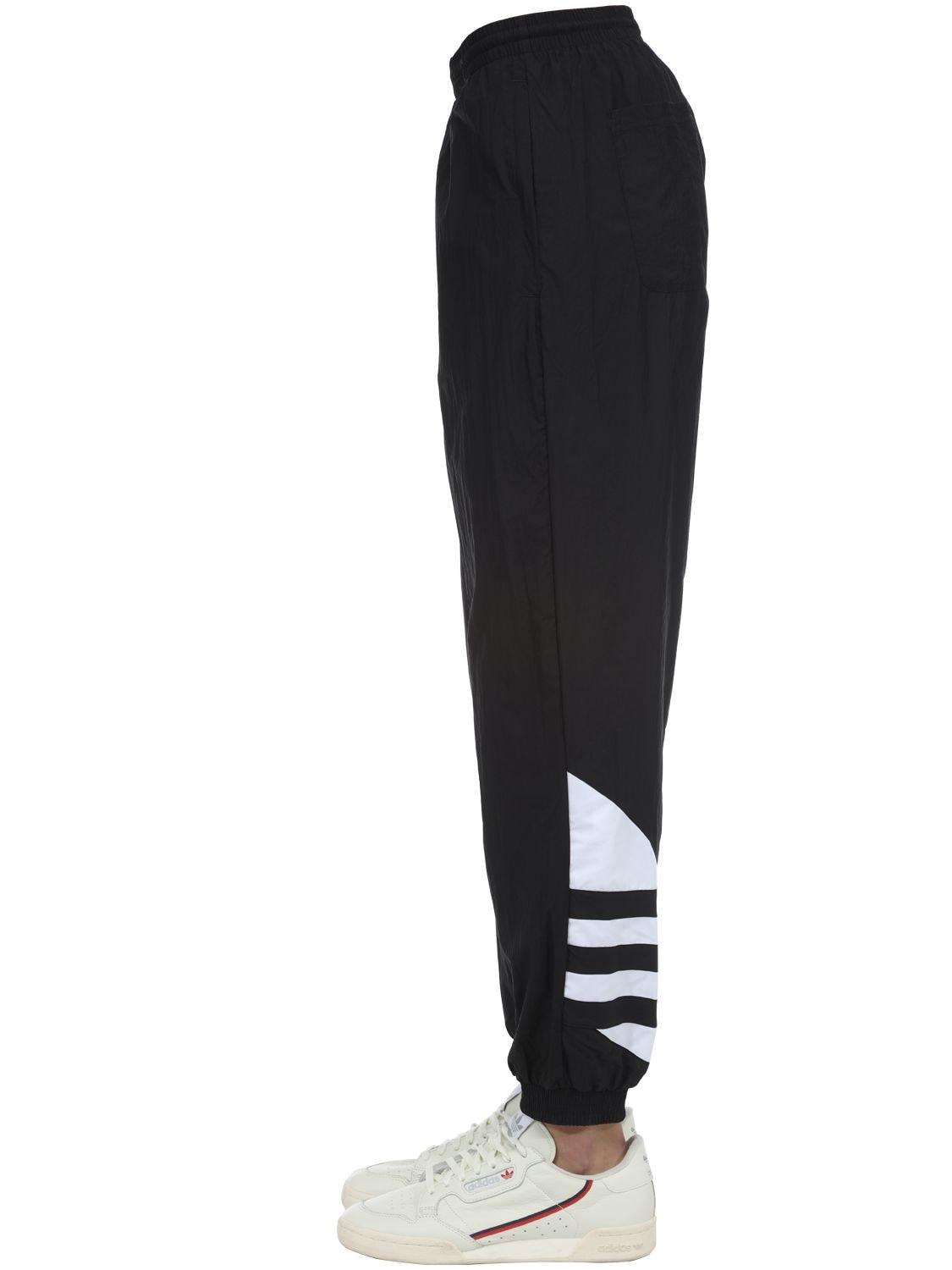 adidas Originals Big Trefoil Outline Polytrico Track Pant in Black for Men  - Save 30% - Lyst