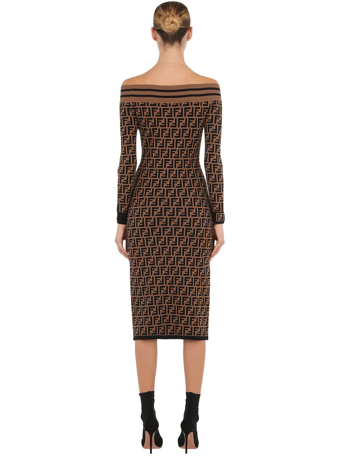 Fendi off the store shoulder dress