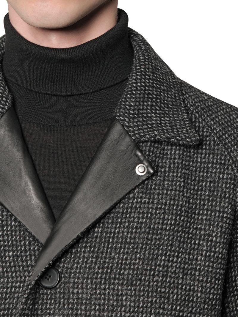 dark grey wool jacket