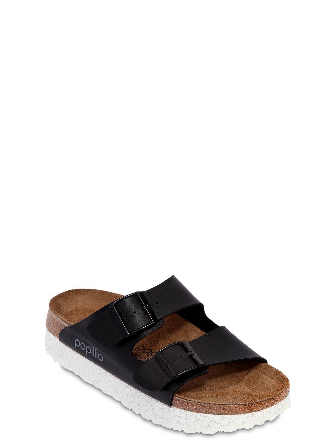 Womens Birkenstock Arizona Platform Papillio Black Narrow Fit Sandals Shu Size | eBay