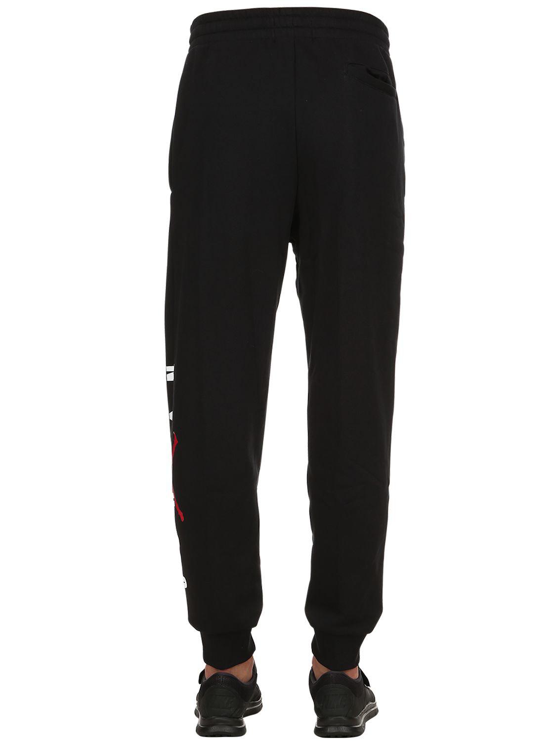 Nike Air Jordan Cotton Sweatpants in Black for Men | Lyst