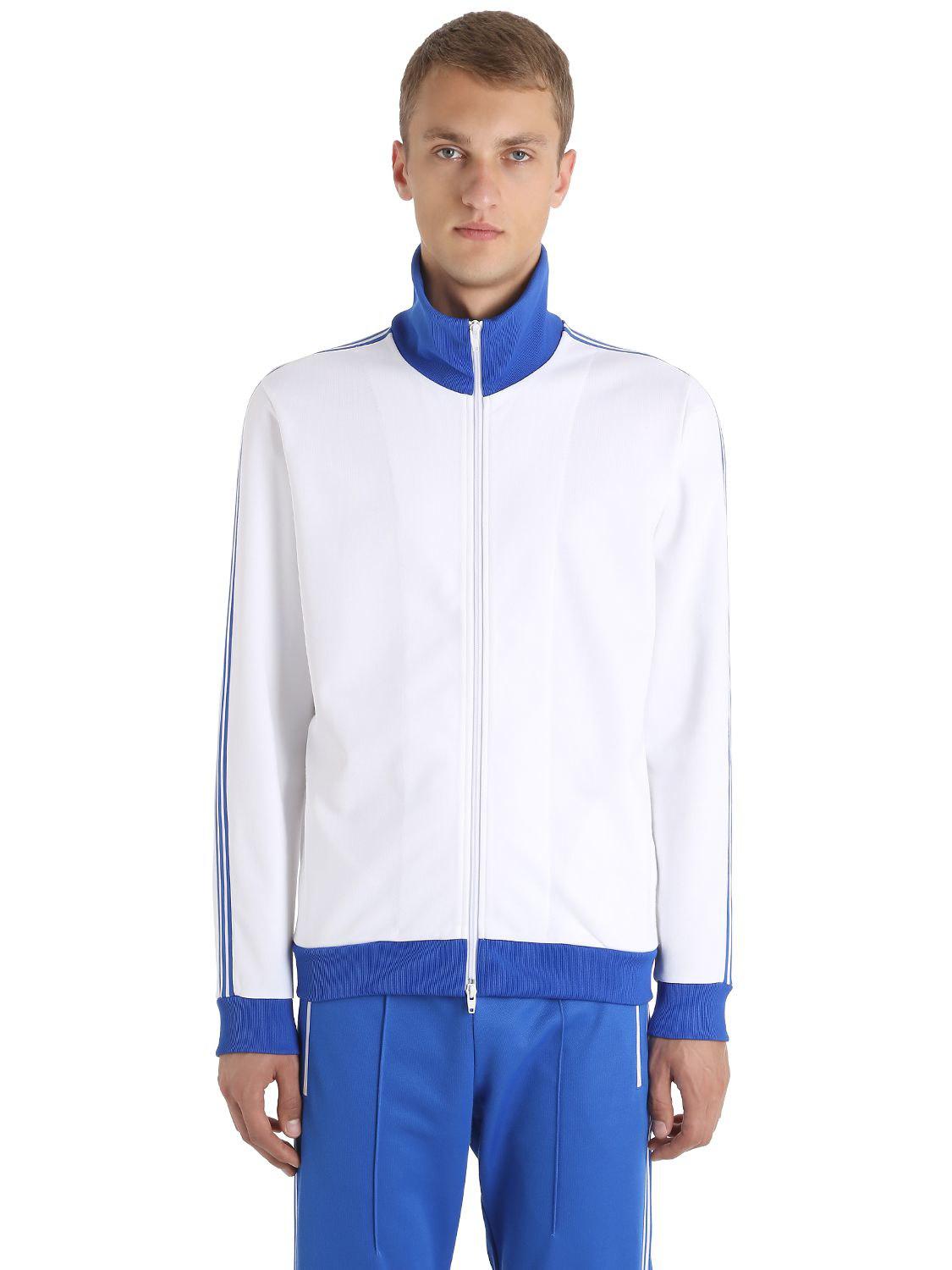 adidas Originals Franz Beckenbauer Tracksuit in White/Blue (Blue) for Men |  Lyst