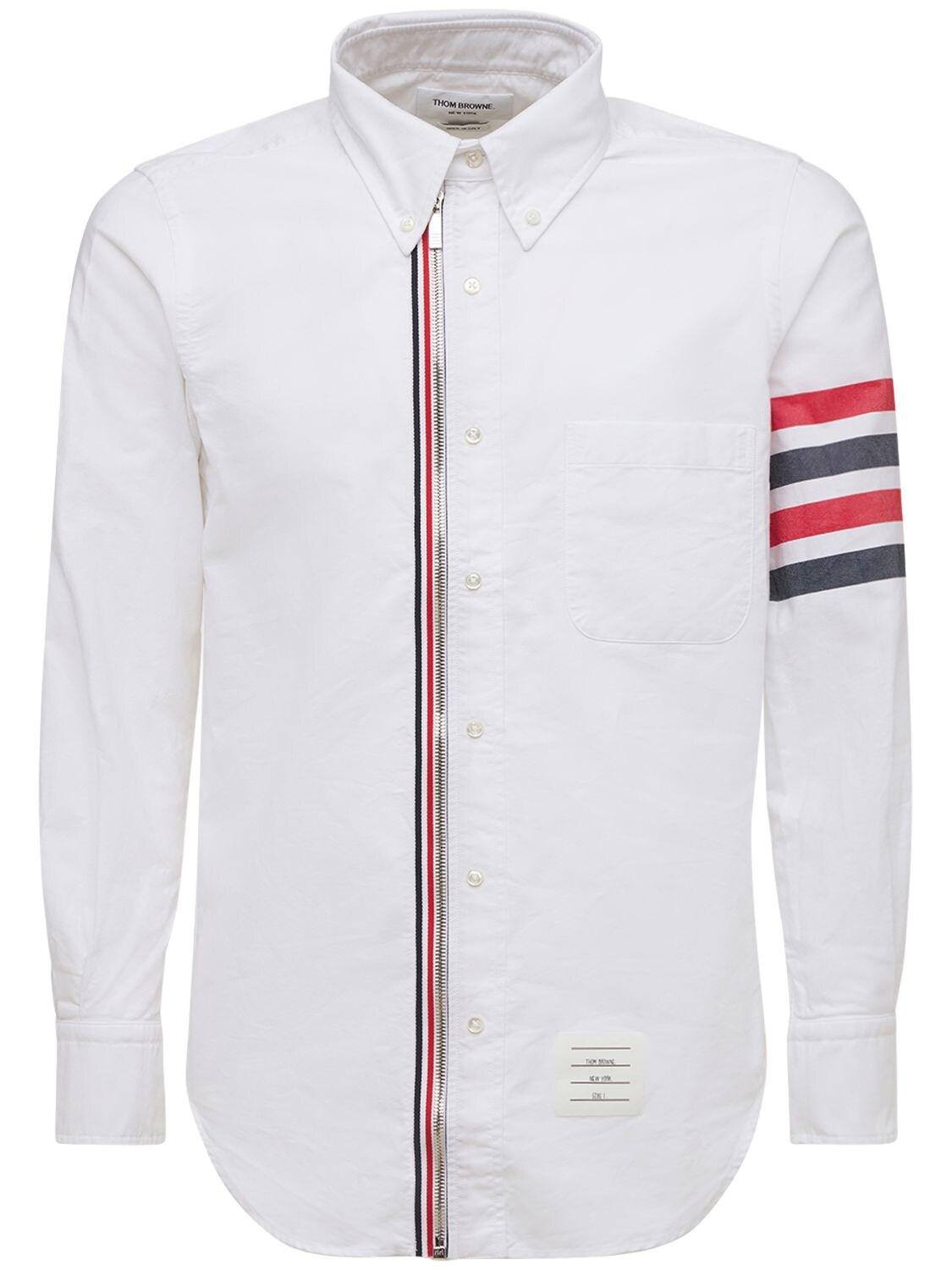 Thom Browne Zip Front Cotton Poplin 