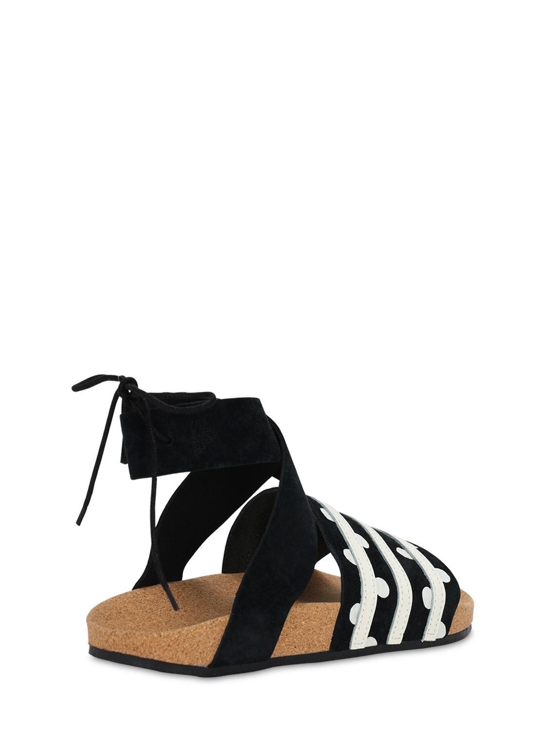 adilette ankle wrap sandals