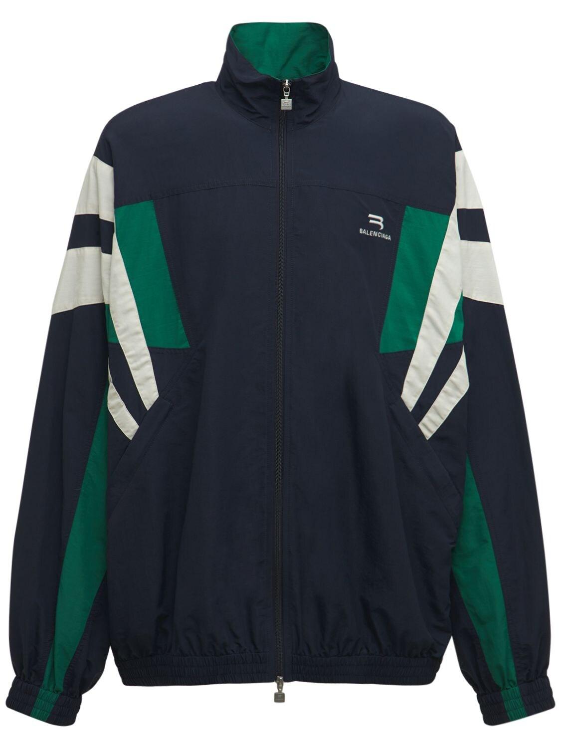 Balenciaga Sporty B Tracksuit Jacket in Blue for Men | Lyst