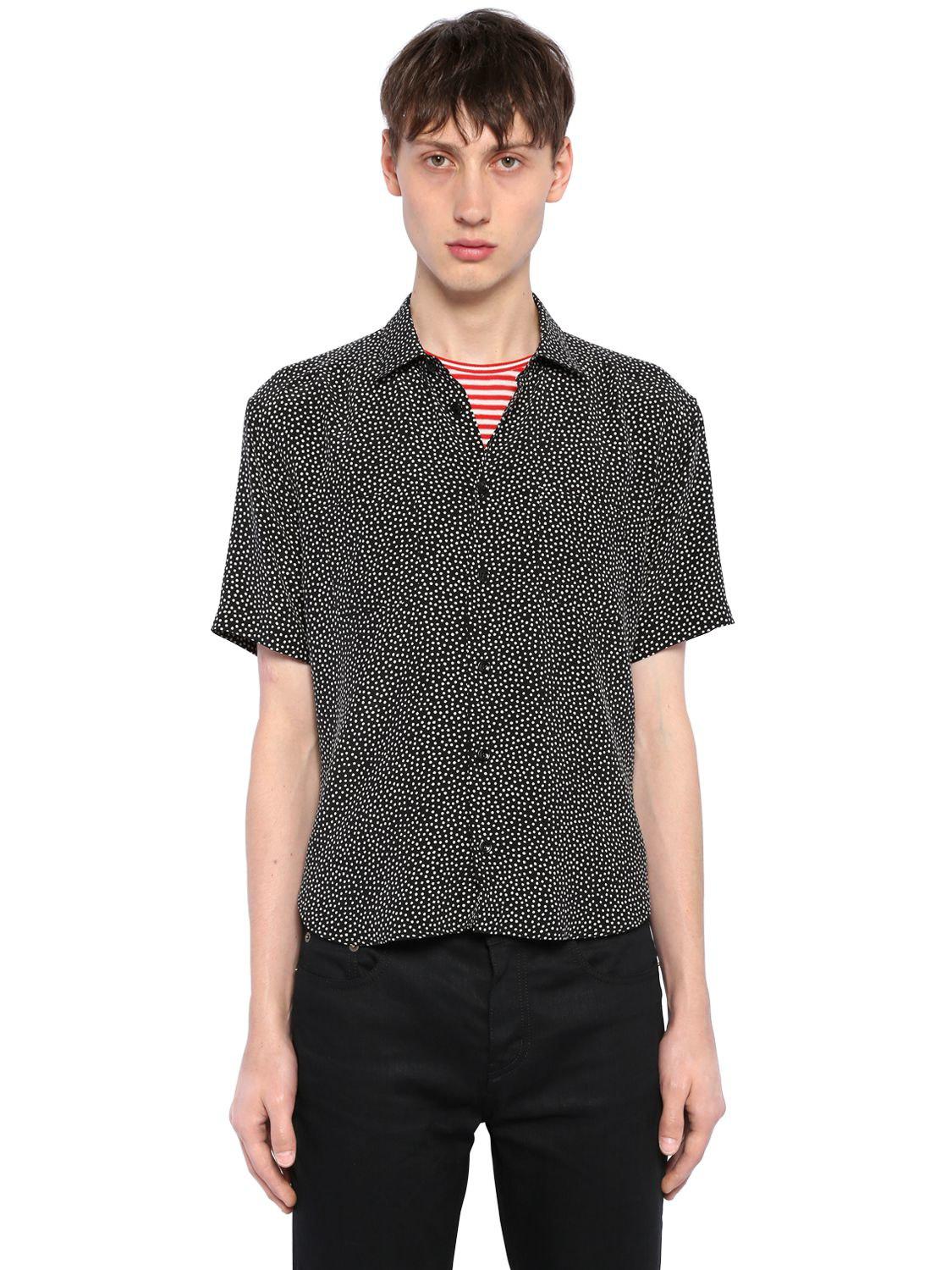 Supreme Polka Dot Silk Shirt Black Men's - SS16 - US