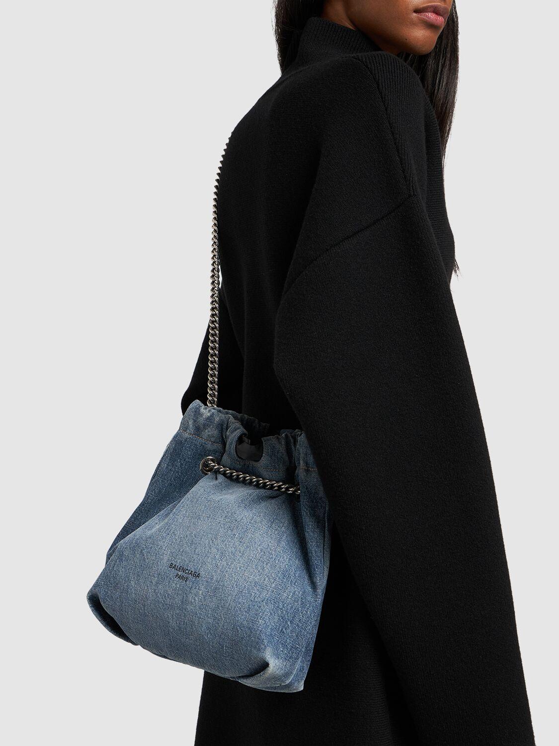 BALENCIAGA CRUSH スモールトートバッグ デニム　新品 三越伊勢丹 | BALENCIAGA/バレンシアガ通販 | CRUSH スモール