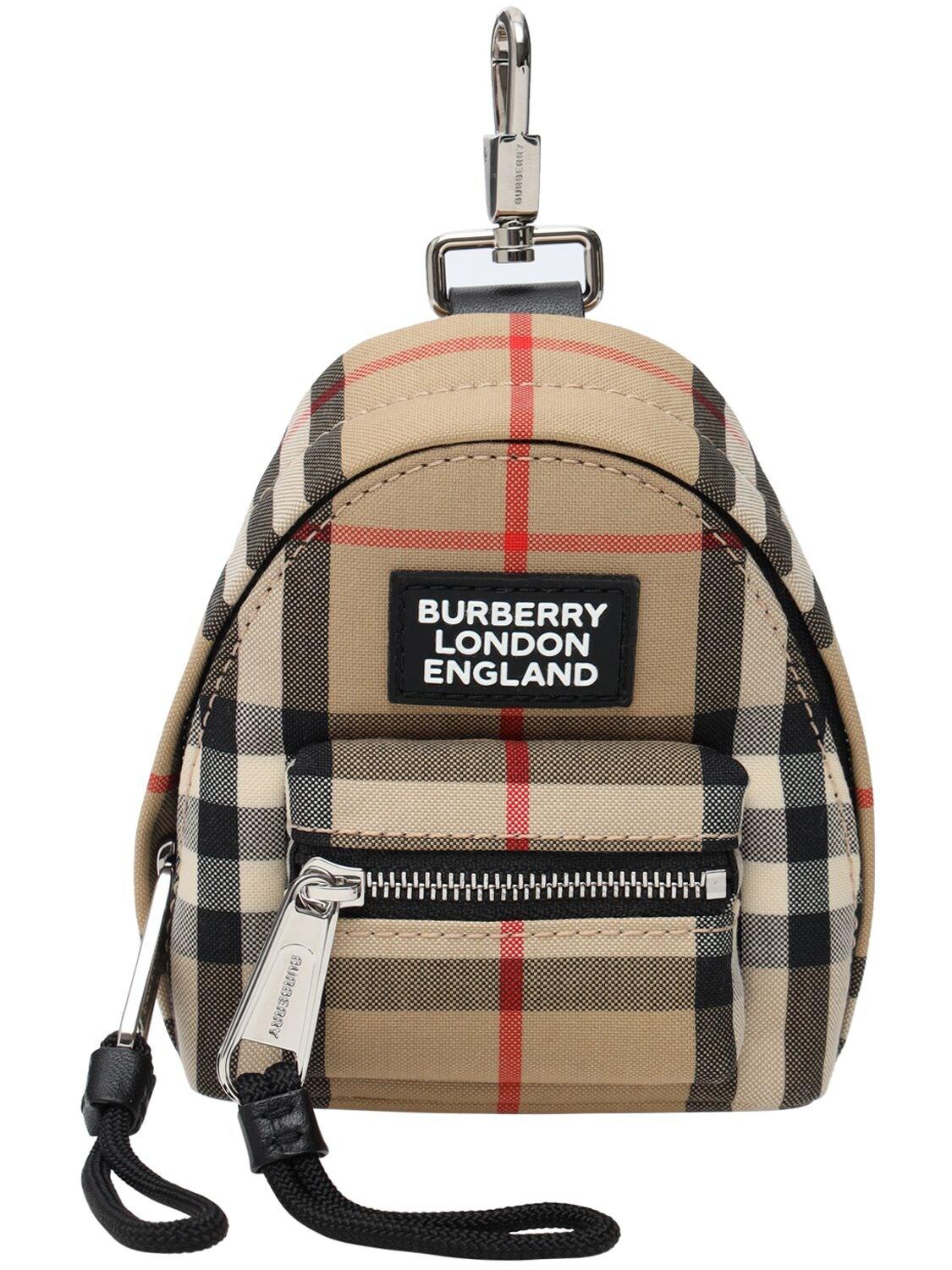Burberry Mini Jett Check Canvas Key Holder for Men Lyst