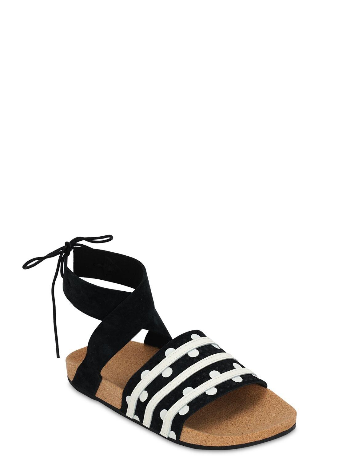 adilette ankle wrap sandals