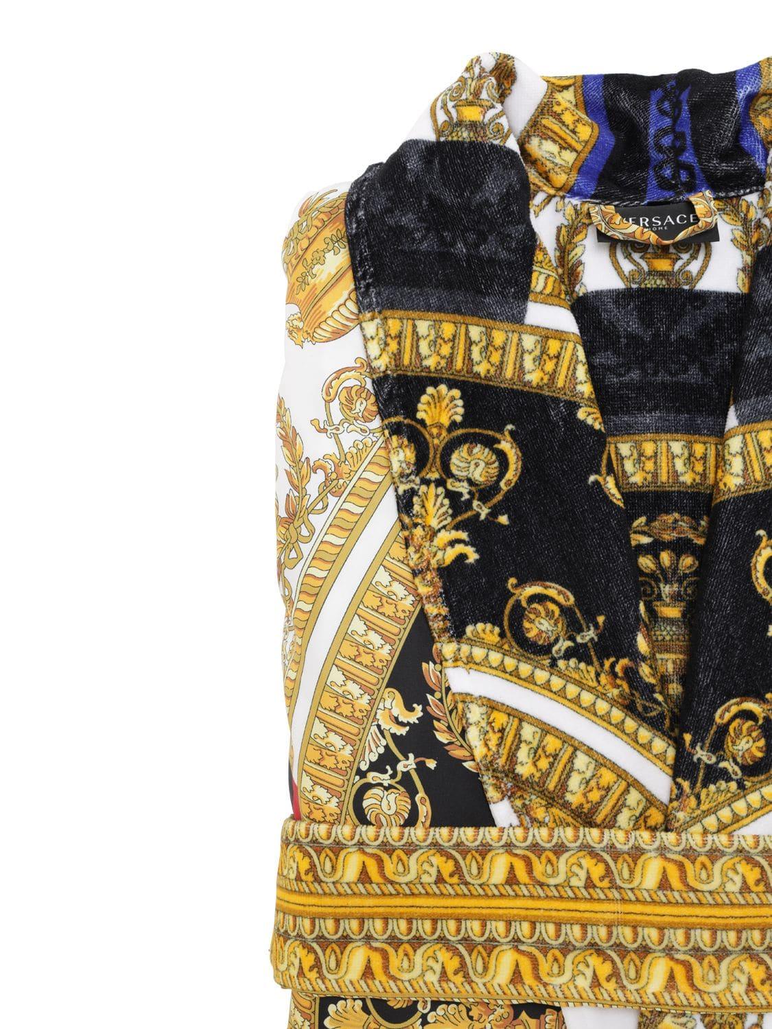 Versace I Love Baroque Printed Silk Robe for Men | Lyst