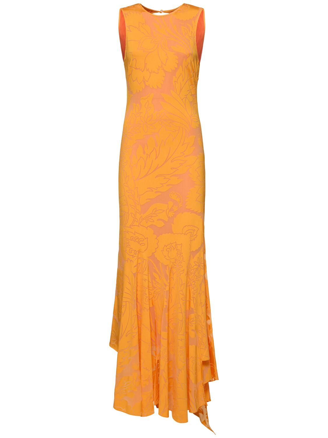 【送料&関税込】Etro Viscose Dress Women's viscose dress wrha018099sa489 Coral-Multicolor