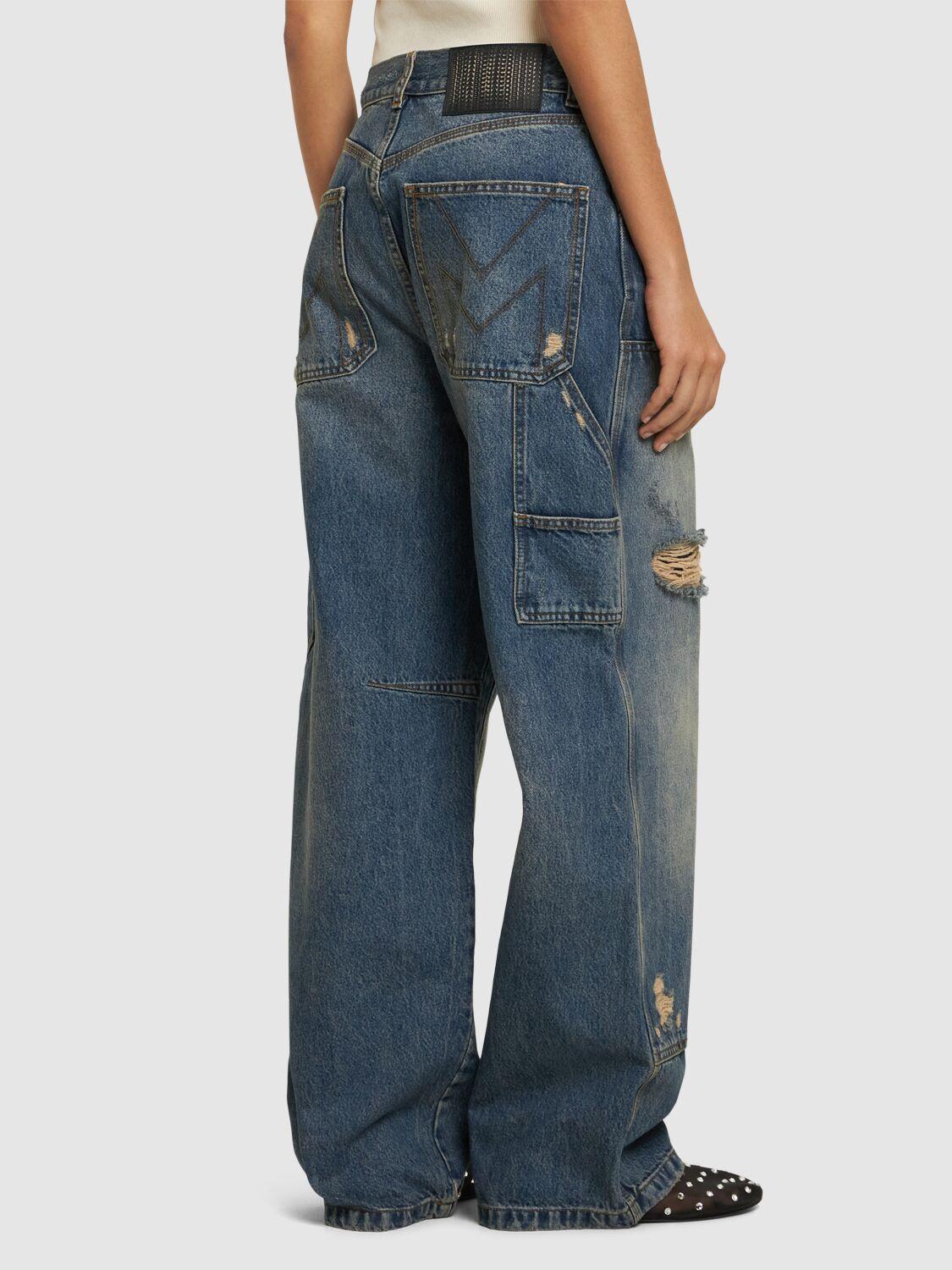 MARC JACOBS ブルーワイドレッグデニム