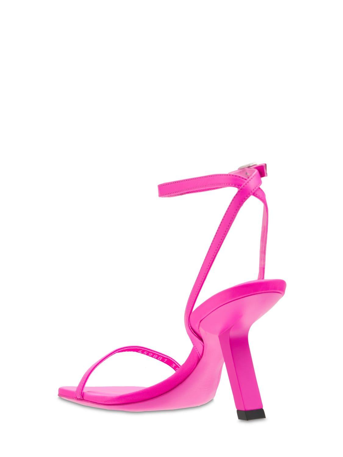 Balenciaga 80mm Void Leather Sandals in Fuchsia (Pink) | Lyst
