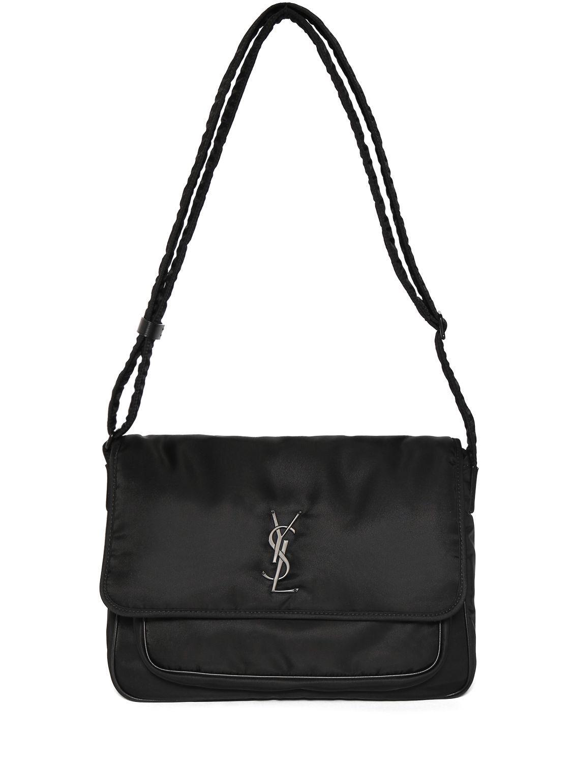 Saint Laurent Niki Nylon Messenger Bag in Black for Men Lyst