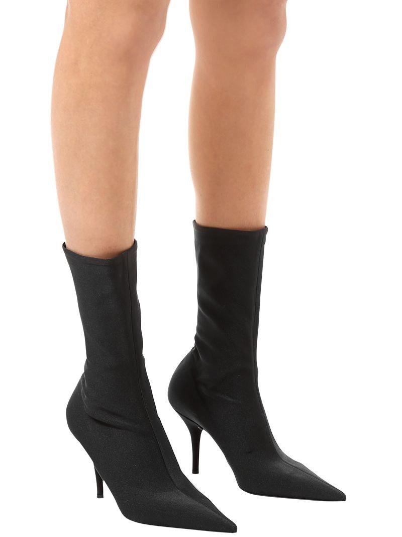 Balenciaga 80mm Knife Stretch Sock Ankle Boots in Black | Lyst