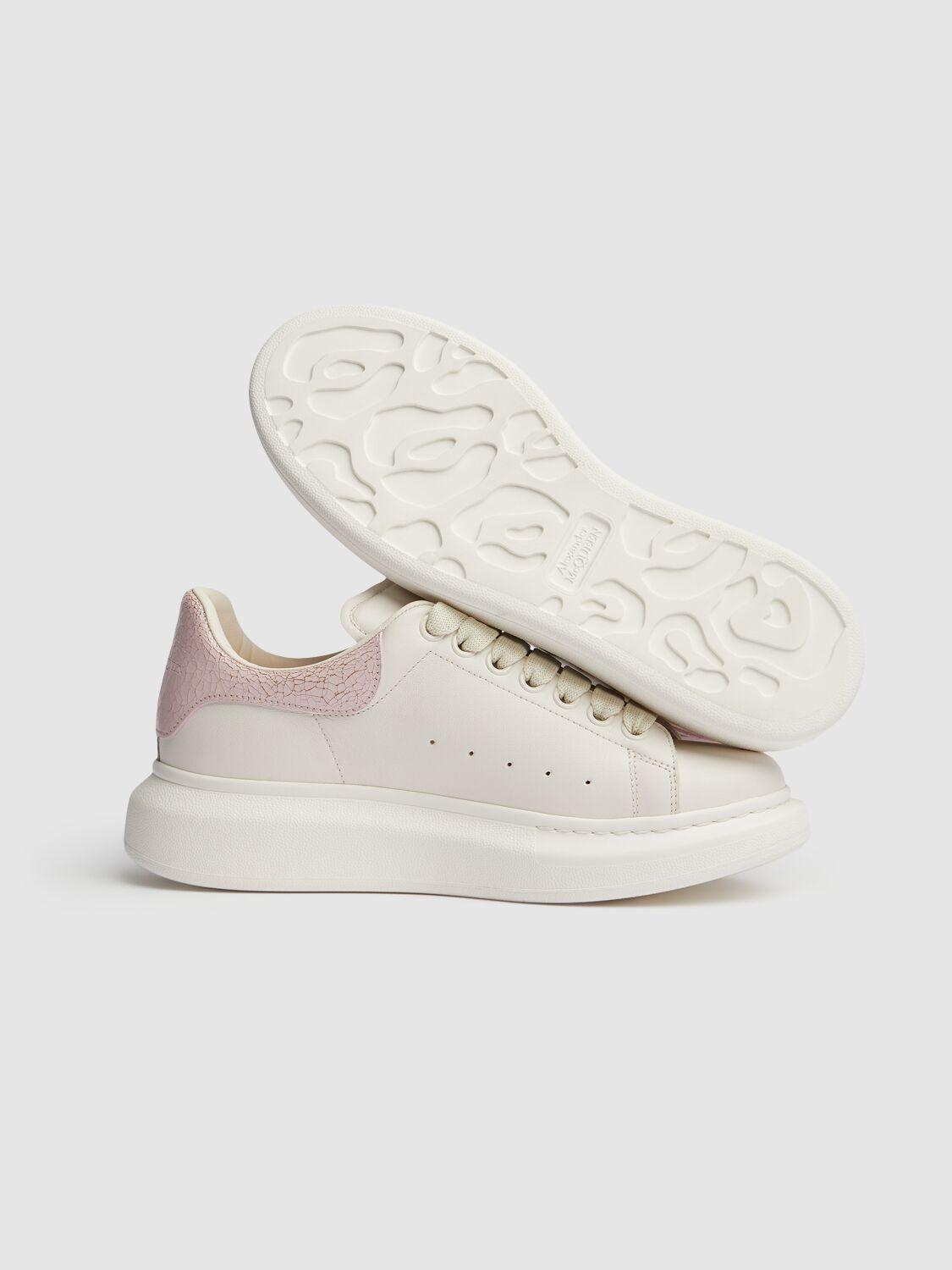 Alexander McQueen レディース ホワイト オーバーサイズレザー 