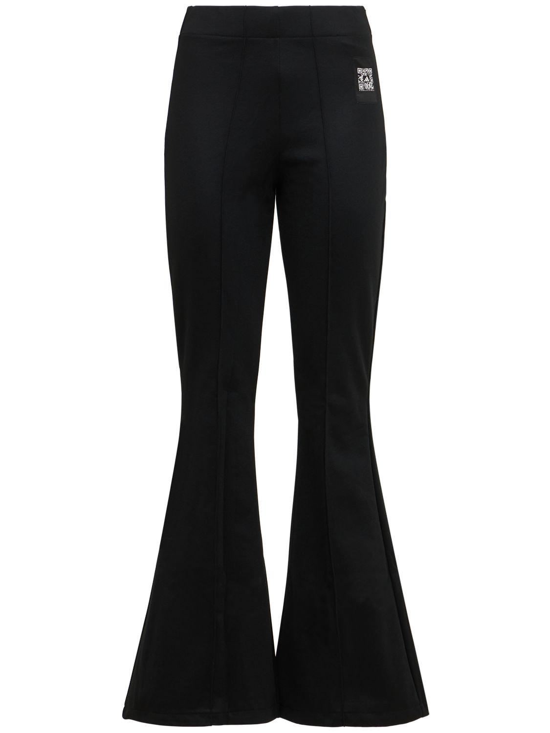 adidas Originals Karlie Kloss High Waist Flared Pants in Black