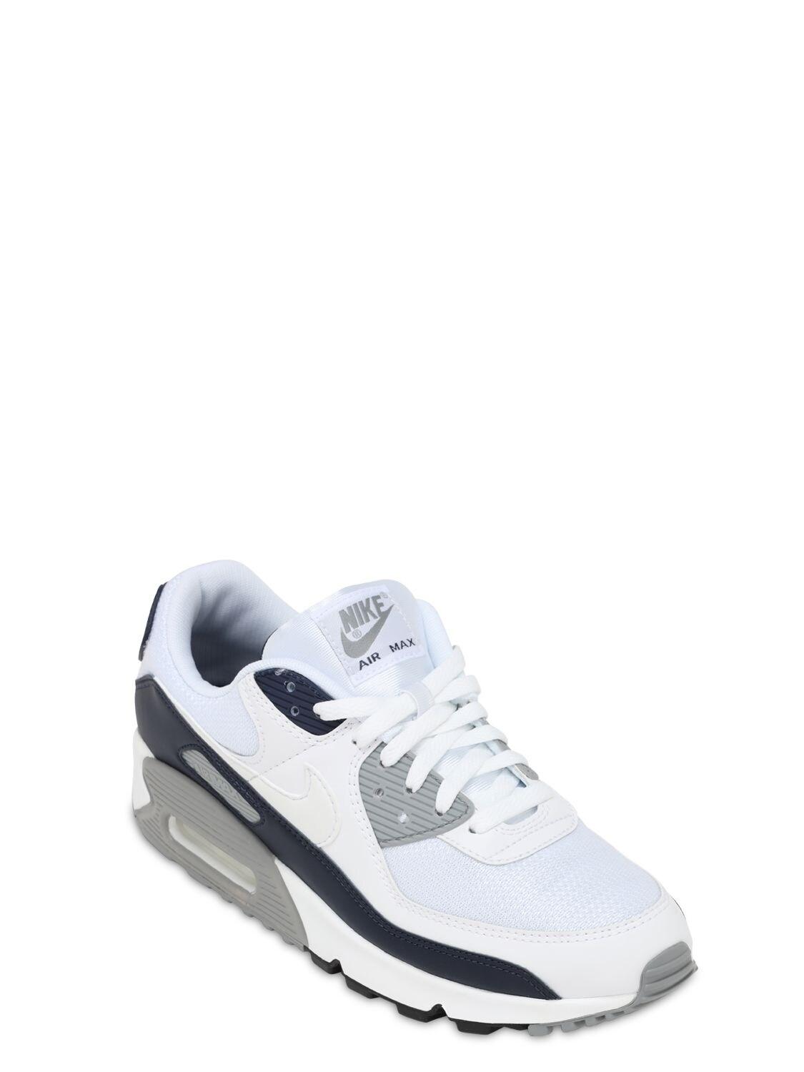 mens nike air max 90 trainers white