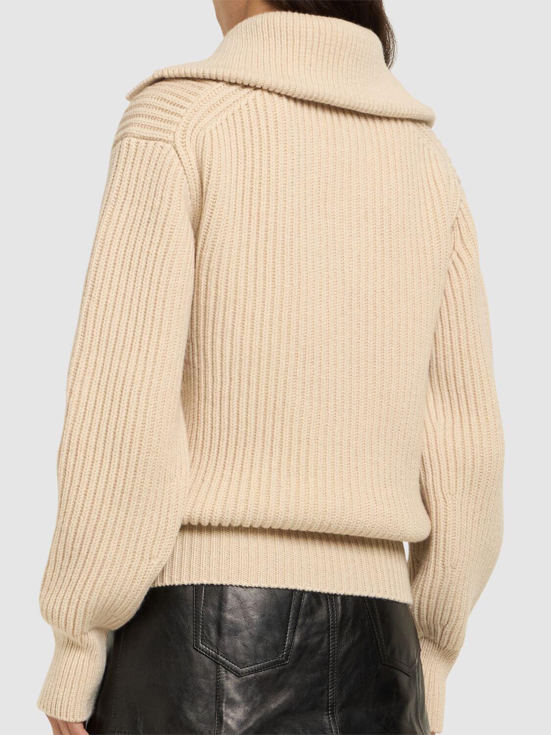 Alexander McQueen レディース ナチュラル ウール&カシミアニット 