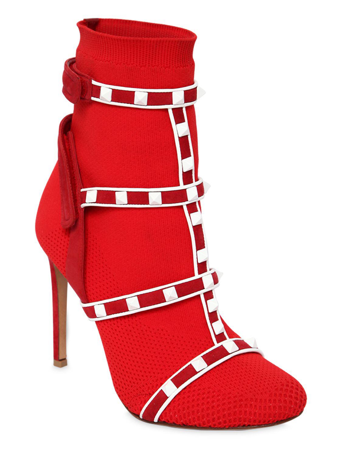 valentino red booties