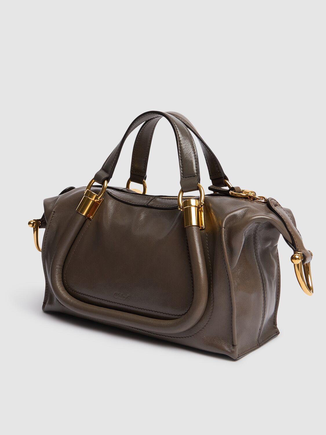 Chloé ブラウン レザー ハンドバッグ