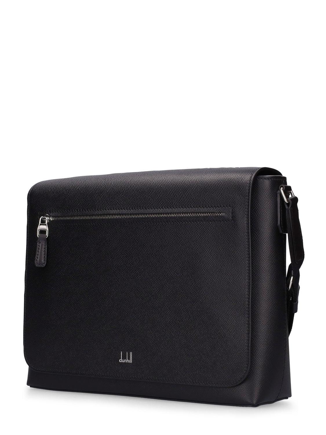 Men's Black Rollagas Small Flap Messenger Bag