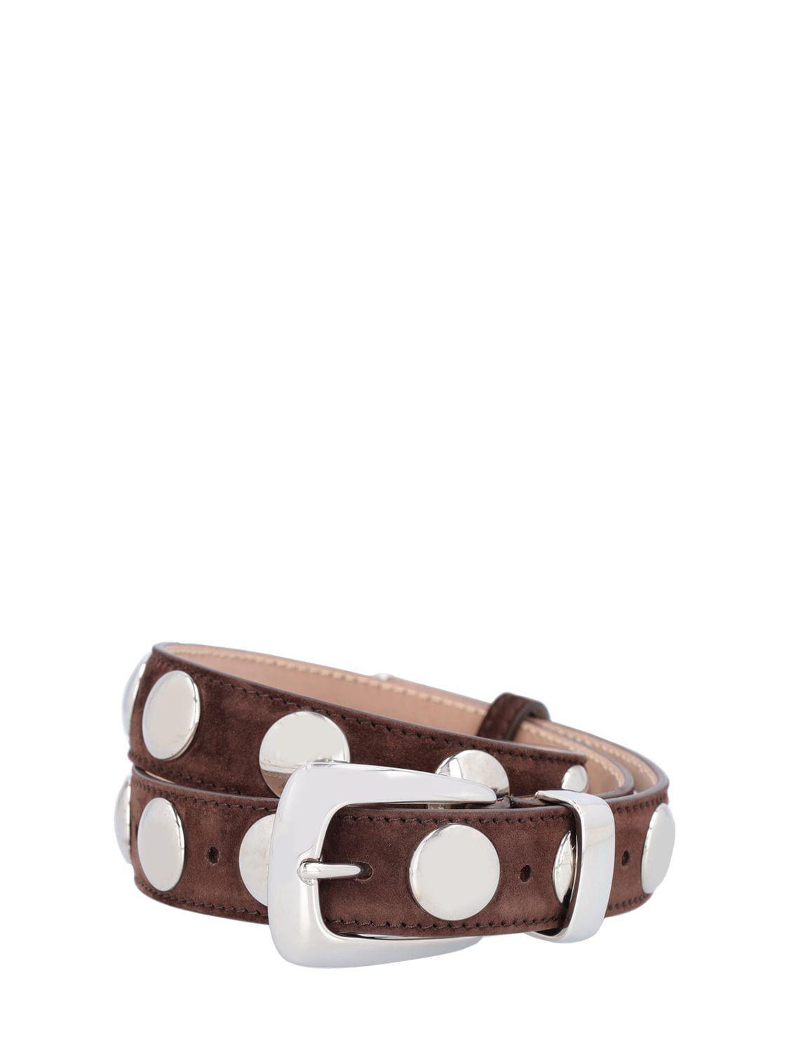3cm Benny Leather & Studs Belt