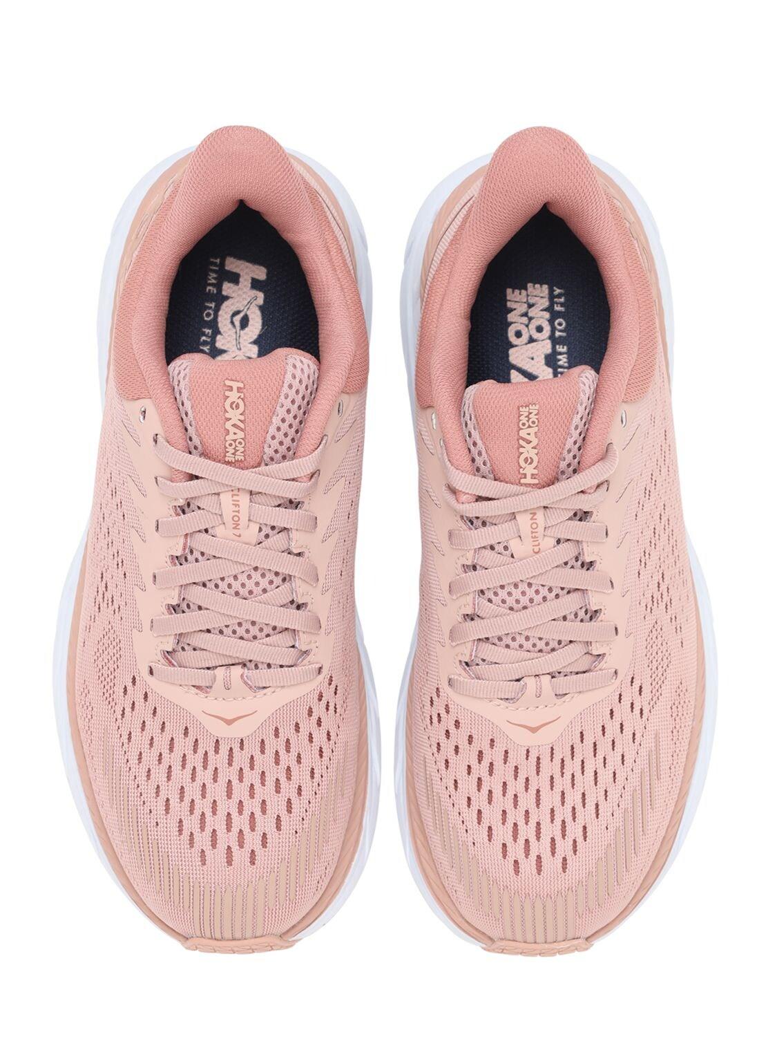 hoka clifton 7 misty rose