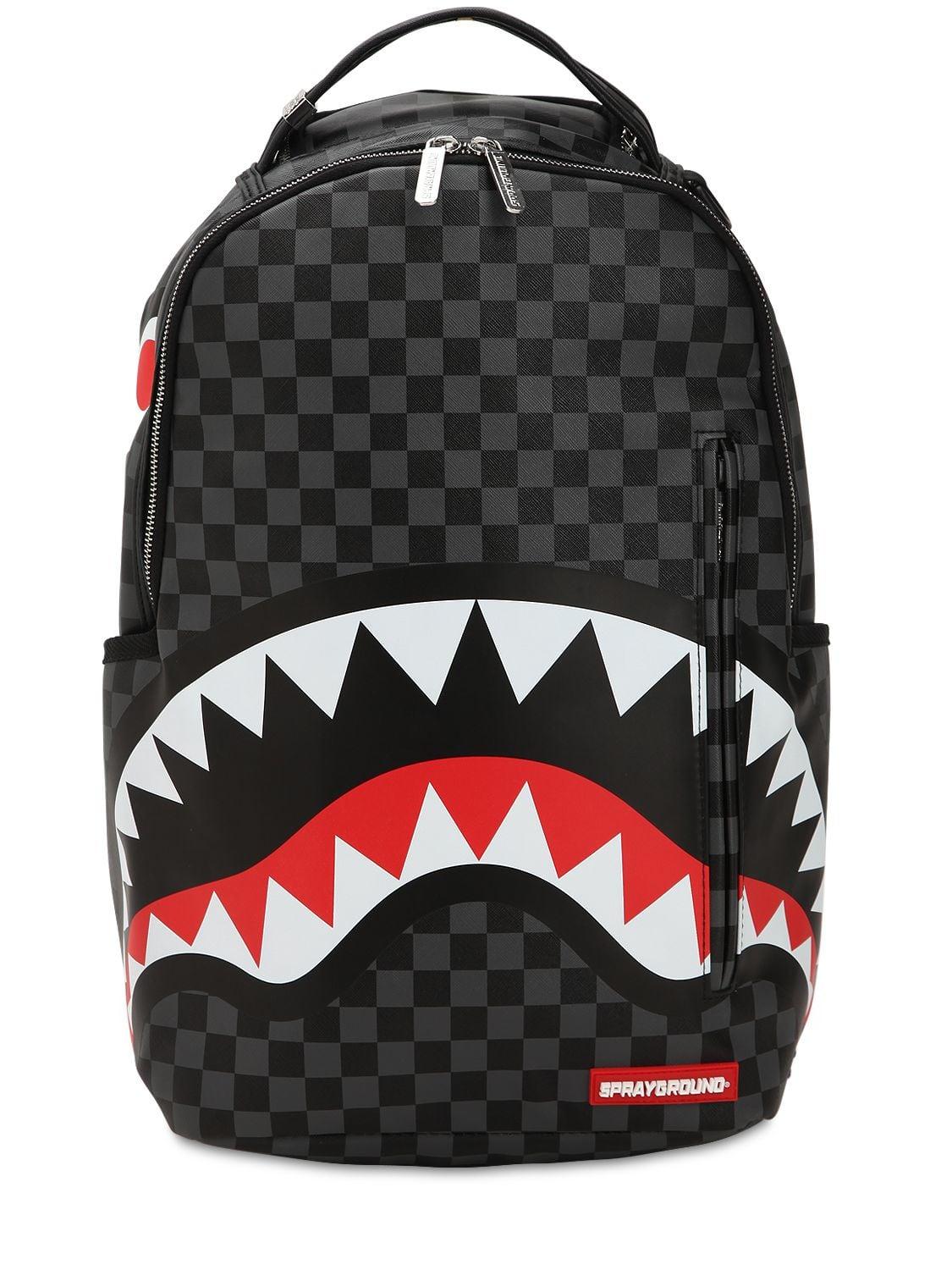 Sprayground Ghost Chenille Shark Backpack in Black for Men | Lyst Canada