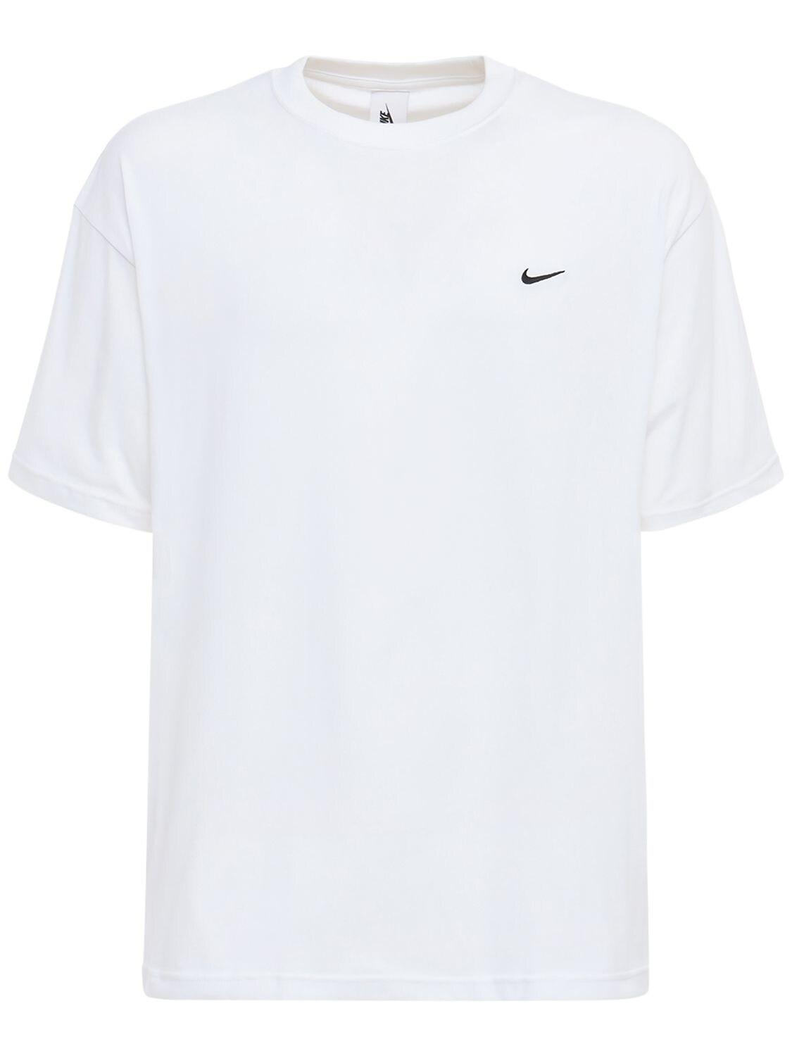 Nike Nrg Solo Swoosh Cotton T-shirt in White for Men | Lyst