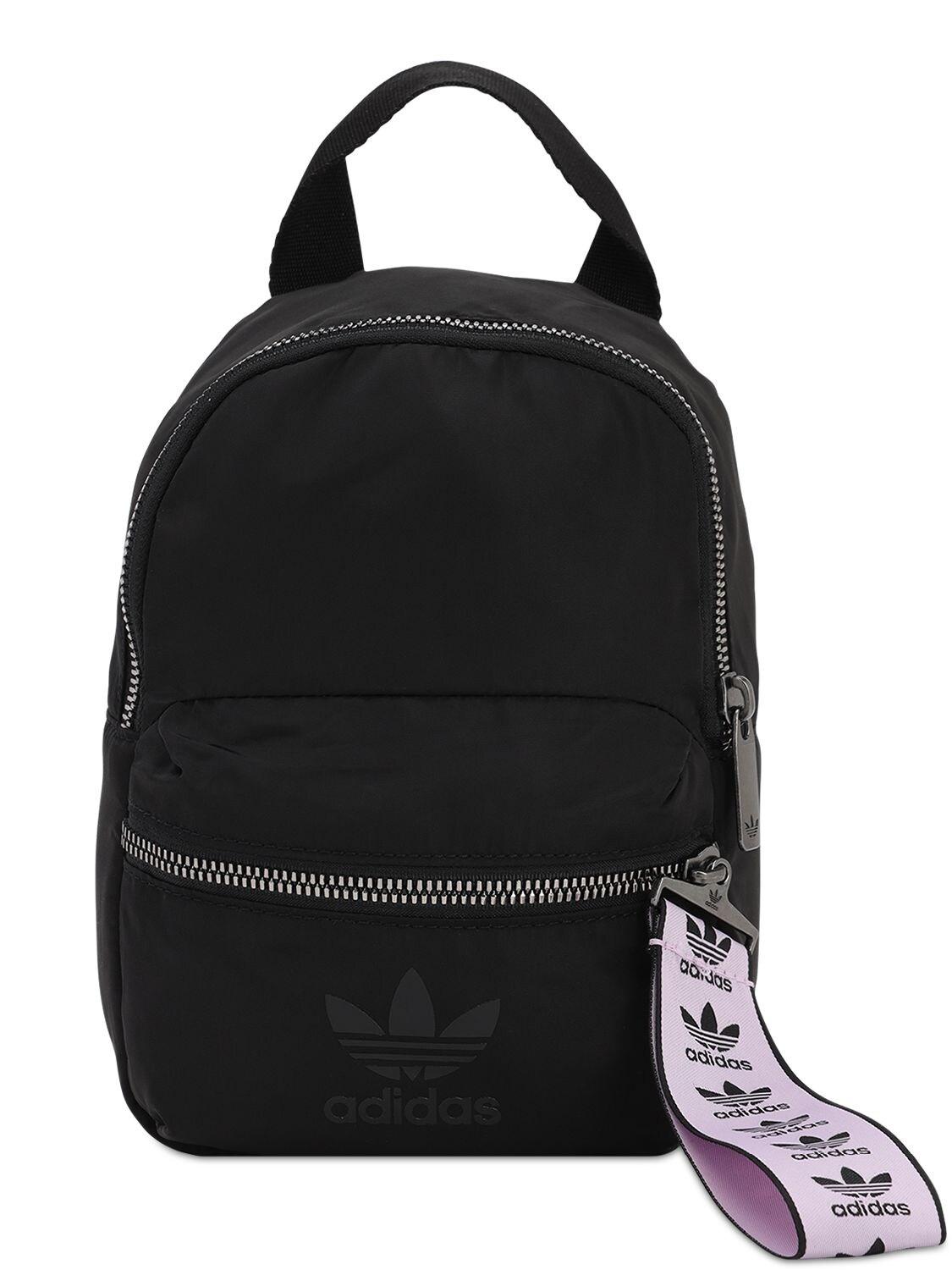 adidas Originals Mini Logo Backpack in Black - Lyst