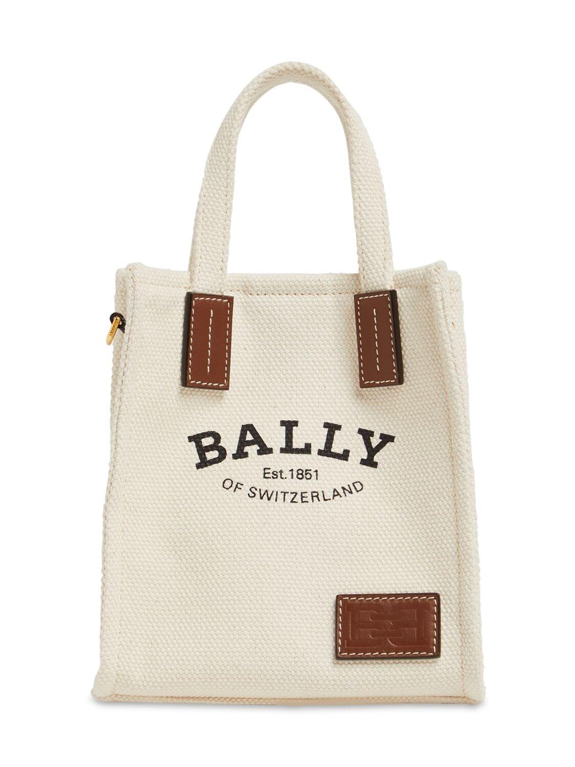 Bally Xs Crystalia Canvas & Leather Tote Bag in Natural Lyst UK