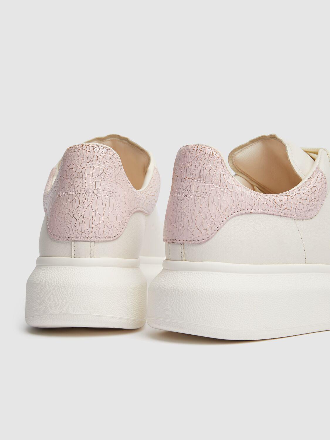 Alexander McQueen レディース ホワイト オーバーサイズレザー 